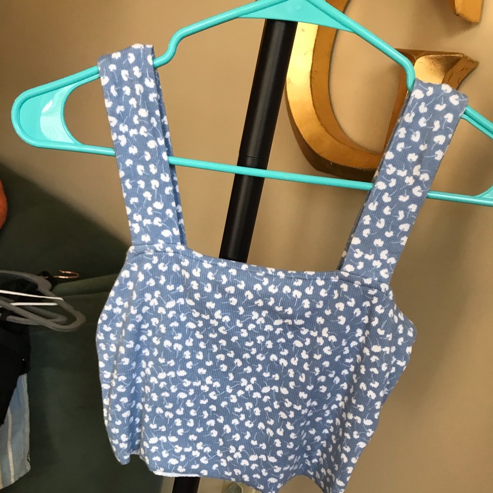 PacSun blue crop top